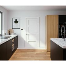 Shaker 4 Panel White Primed Panel Door 2040 x 826mm