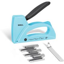 Shall Tool - shall Agrafeuse légère pour bois - Agrafeuse de tapissier avec 1600 agrafes JT21 1/4, 5/16, 3/8' et agrafeuse - Pistolet agrafeuse pour