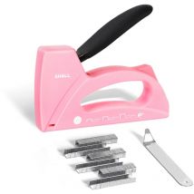 Shall Tool - shall Agrafeuse légère pour bois - Agrafeuse de tapissier avec 1600 agrafes JT21 1/4, 5/16, 3/8' et agrafeuse - Pistolet agrafeuse pour