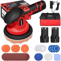 Shall Tool - SHALL-polisseuse de tampon de voiture sans fil-Kit de machine de polissage de cire portable de 6 pouces, 2500-5000 tr/min, 6 vitesses
