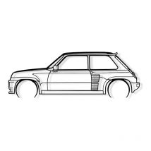 5 turbo 2 1983 detallado - Decoración de pared - xs - Shape Paris