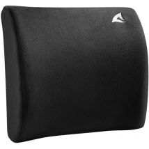 Sharkoon - Skiller SLC10 Coussin Lombaire, Mousse à mémoire de, Noir, breit (4044951036509)
