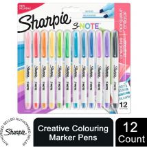 Sharpie - S-Note Creative Permanent Marker Chisel Tip Assorted Colours (Pa