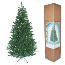 Shatchi - Albero di Natale artificiale con 230 pini verdi da 1,2 m, con supporto in metallo, decorazione per la casa, 120 cm