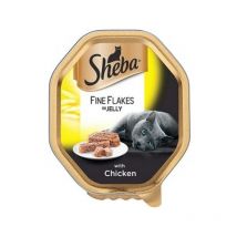 Sheba - Alutray Fine Flakes Chicken in Jelly 85g PK22 - 717544
