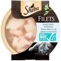 Sheba - Cat Filets Pesce Bianco Cat Filets Pesce Bianco - Vaschetta Da 60 Gr