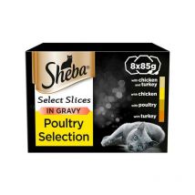 Sheba - Select Slices Cat Trays Poultry Collection in Gravy 8x85g - 266680