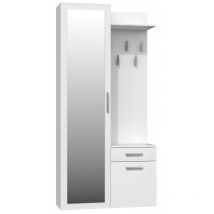 Hucoco - sheila Cloakroom with mirror entrance/hall Wardrobe + coat rack entrance hall Shoe racks + mirror + hooks