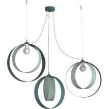 Lumicom - shell lámpara de techo 3 luces bicolor mate