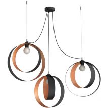 Shell sospensione 3 luci foglia