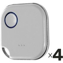Shelly - Bluetooth Schalter u. Dimmer, Blue Button1, Plug&Play, grau, 4er Set