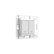 Shelly - Wall Switch 2 - Blanc, Interrupteur automatique complet - 2 Boutons