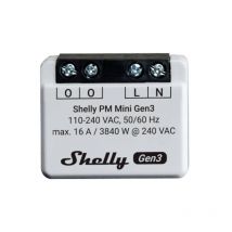 Shelly - Plus pm Mini Gen. 3 Commutateur sans fil Wi-Fi, Bluetooth