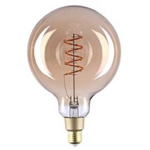 Vintage G125 Lampadina led Smart Wi-fi a Controllo Vocale, Compatibile con Alexa e Google Home, Dimmerabile, 260lmn di intensità Luminosa, Attacco