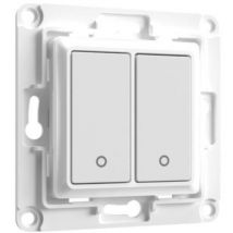 Shelly Wandschalter 2-fach – Intelligenter Lichtschalter – Weiß – 70x70x12 mm – Kompatibel mit Shelly PLUS und Gen3