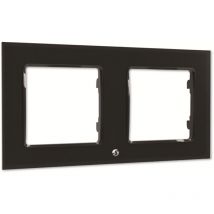 Wandtaster-rahmen Wall Frame 2, Schwarz, 2-fach - Shelly