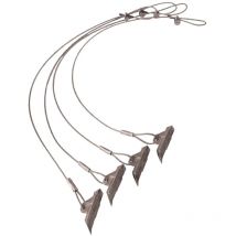 Aluminium fonte ancre de sol 4 pièces argent 107 cm - Shelterlogic