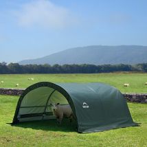 ShelterLogic Weidezelt Run-In Weideunterstand, 300 x 260 x 150 cm grün 7,8 m²