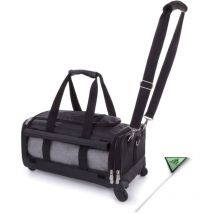Haustier-Transporttasche Ultimate On Wheels Schwarz SHERPA