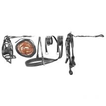 shetland, Noir: Finition complète du chariot en cuir sur le dessus