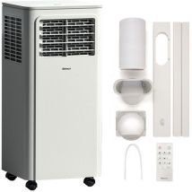 Shinco Mobile Klimaanlage, 9000 Btu Mit 3-in-1-funktion, 2,6 Kw, Fernbedienung, 24-stunden-timer, Fenster-set, Tragbare Klimaanlage Mit Schlauch