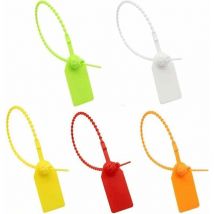100 Pieces Etiquettes Serre-câbles en Plastique, Etiquettes Cable, Collier de Serrage Plastique, Câble Zip Liens étiquettes pour Vêtements Chaussures