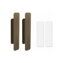 12 Pièces Poignée Porte En Plastique,Poignées de Auto-Adhésives,Poignée De Porte Collante,pour Porte Fenêtre,Tiroir,Armoire,Réfrigérateur,Coller Sur