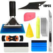 18pcs,Kit Covering Outils de Film de fenêtre de Voiture Vinyle, Installation de l'outil