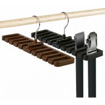 2 Pcs Porte Ceinture, Cintre Porte-Cravates Rangement Ceinture Dressing Support à Suspendre avec Crochet pivotant à 360 °pour Ceinture Cravate
