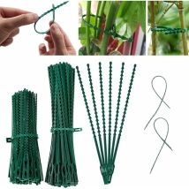 200 Pièces Lien pour végétaux Attaches Torsadées Réglables pour Plantes de Jardin, Vert Multi-Fonction Robuste Attache Torsadée pour Plantes ( 13CM