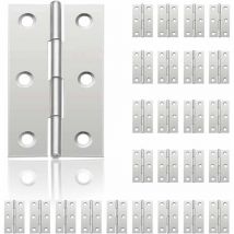 24Pcs Petit Charnières pour Portes, Charnière Inox, diy Charnières de Portes pour Porte Placard Charnière Piano Boîtes à bijoux La Maison Meubles