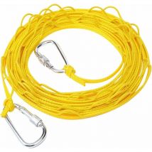 2m Corde à linge de voyage Corde à linge portable coupe-vent Corde à linge antidérapante pour le séchage des vêtements Corde à linge coupe-vent