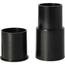 2x Adaptateur d'aspirateur pour buse d'aspirateur, tube d'aspirateur / poignée avec connexion 32 et 35 mm - noir, plastique