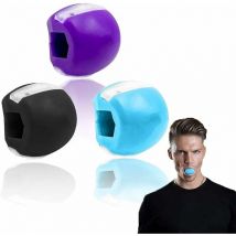 3 Pieces Mâchoire Exercice Balle,Exerciseur de Mâchoire,Outil de Beauté du Visage,Mâchoire Exerciseur Femmes Hommes