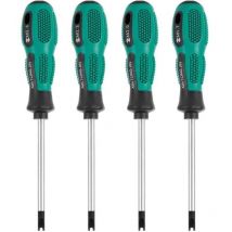 4pcs / Set Tournevis Embouts de Tournevis u Fourche magnétique vis rainurée conducteur cr-v Multi Function Tool Kit Main