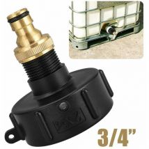 Adaptateur ibc avec connecteur 3/4 « S60x6 ig pour réservoir d'eau ibc Rain Barrel