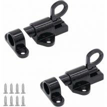Utomatique Verrou de Porte, 2 Pièces Loquet en Aluminium, Verrouillage Fenêtre, Fenêtre Porte De Sécurité, Verrou de Porte en Aluminium pour Fenêtre