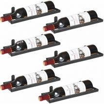 Bouteille de Vin Murale en Fer, Organisateur De Casier à Vin Suspendu en Métal, Wall Mounted Iron Wine Rack, Appliquer Au Support de Stockage pour