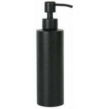 Distributeur de Savon Noir, Bouteille à Pompe Distributrice de 350ml Facile à Presser, Distributeurs de Savon et de Lotion en Métal Antirouille