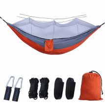 Shining House - Hamac de Voyage Camping 260 x 140 cm - Hamac 2 Places ou Simple avec Moustiquaire,Hamac Suspendu,Hamac Ultra-léger,Hamacs de