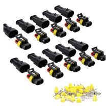 10 pièces Voiture Étanche Connecteur Électrique, connecteur 2 broches, connecteur de câble Automobile, pour voiture camion moto - Shining House
