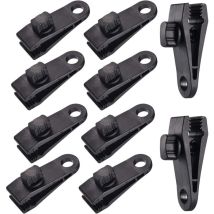 10 Sets Clip de Bâche Tente Pince Bâche Auvents Clip, Pince à Bâche, Pince pour Tente, pour Tente Voiture, Bâche, Auvents, Camping - Shining House
