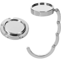 Shining House 2 Ganchos Para Bolsos - Percha De Metal Plegable Para Bolsos - Soporte Para Bolsos Para Mesa O Escritorio - Percha Para Bolsos - 