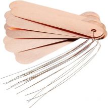 SHINING HOUSE 20 Pack Blank Copper Garden Labels with Ties for Herbs, Plants, Flowers, Greenhouses, Trees (118 x 20mm)