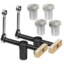 2er-Pack Schnell-Bankklemmen mit 4 Bänken für 20-mm-Löcher, DIY-Bankpositionierungsanschlägen und Schnellklemmen für 20-mm-Löcher - Shining House