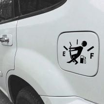 3 Pièces Autocollants Voiture Humour, Autocollants de Consommation D'Essence éLevéE, Autocollants de Jauge à Essence Vide pour Voitures, Camions,