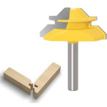 Shining House - 45-Grad-Gehrungsfräser, 8 mm, Holzbearbeitungsfräser, Schlitzfräser, Zapfenfugenschneider für Holzschneidewerkzeug für