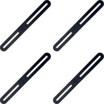 4PCS Plaques d'assemblage Équerres Plate Supports de Fixation Droits Plats - 4 pièces Connecteur de réparation 215×24×3mm Plaques de raccord pour
