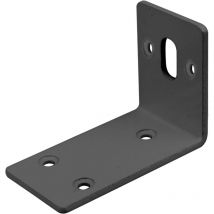 5 Pièces d'équerres d'angle à trous de fente, 81x59x45mm, Equerre de fixation, Epaisseur 3mm, cornières équerres métalliques - Shining House