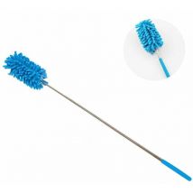 Shining House - 6pcs Le plumeau télescopique peut être allongé longtemps,bleu,25cm